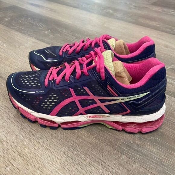 Asics Kayano Blue Shoe Sneaker Women 8 - Picture 2 of 9